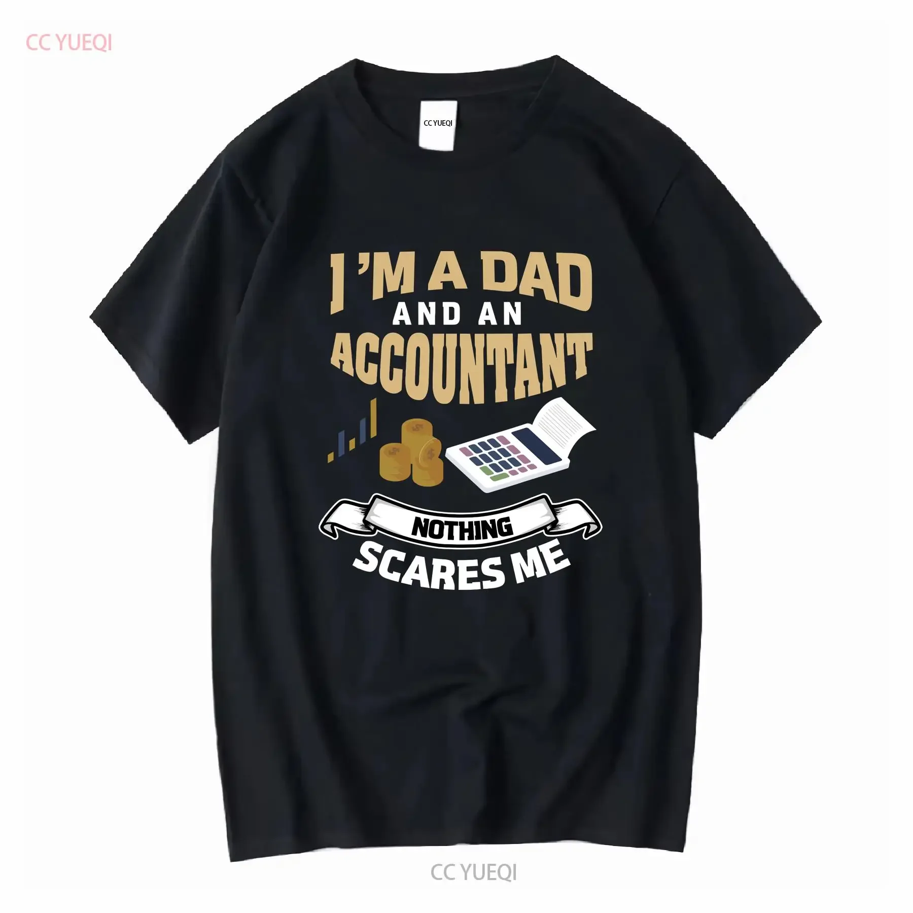 Accountant Dad T Shirt for Accounting Funny Father long or short sleeves vintage Washed streetwear Comfortable Versatile