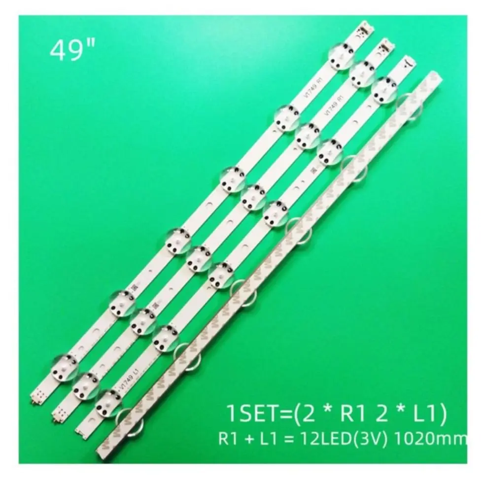 LED Lighting (4) for LG 49UJ710V 49UJ675V 49UJ6560 49LJ614V 49UJ6525 49UJ6585 49UV340C 49UJ6565 49UJ651V 49UJ670V 49UJ701V V17