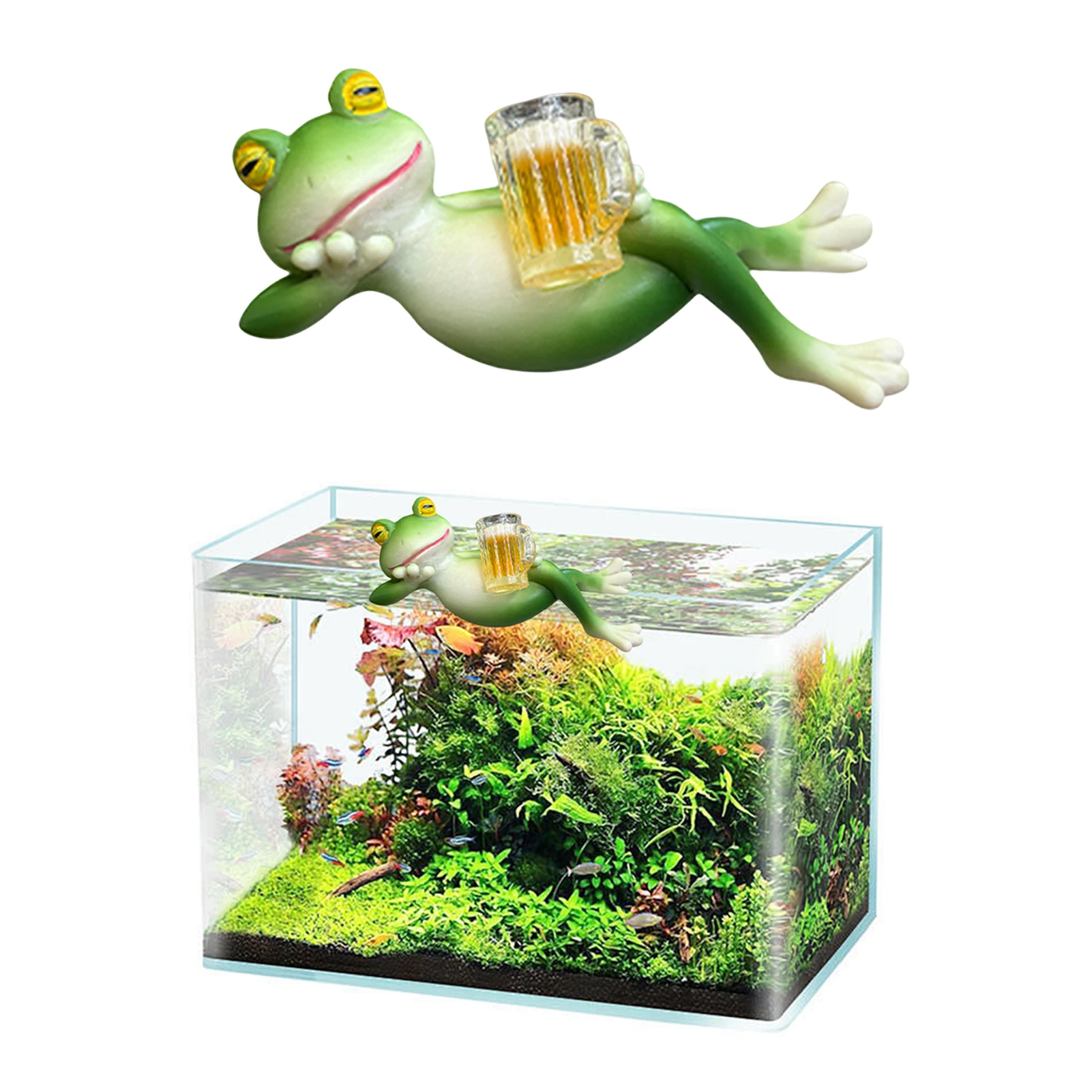 Drinken Kikker Beeldje Dierlijke Vorm Pop Opknoping op Mok Cup Velg Hanger Ornament desktop woondecoratie