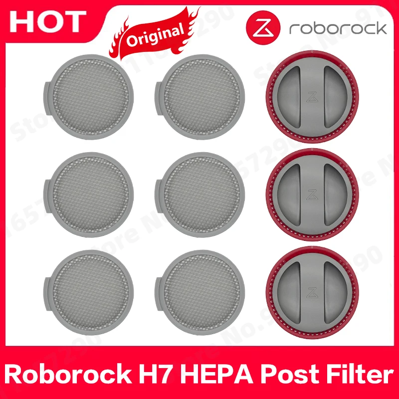 Original Roborock H7 HEPA Post Filter Spare Parts Handheld Cordless Vacuum Cleaner Replacement Sweeper Dust Bags Accessories