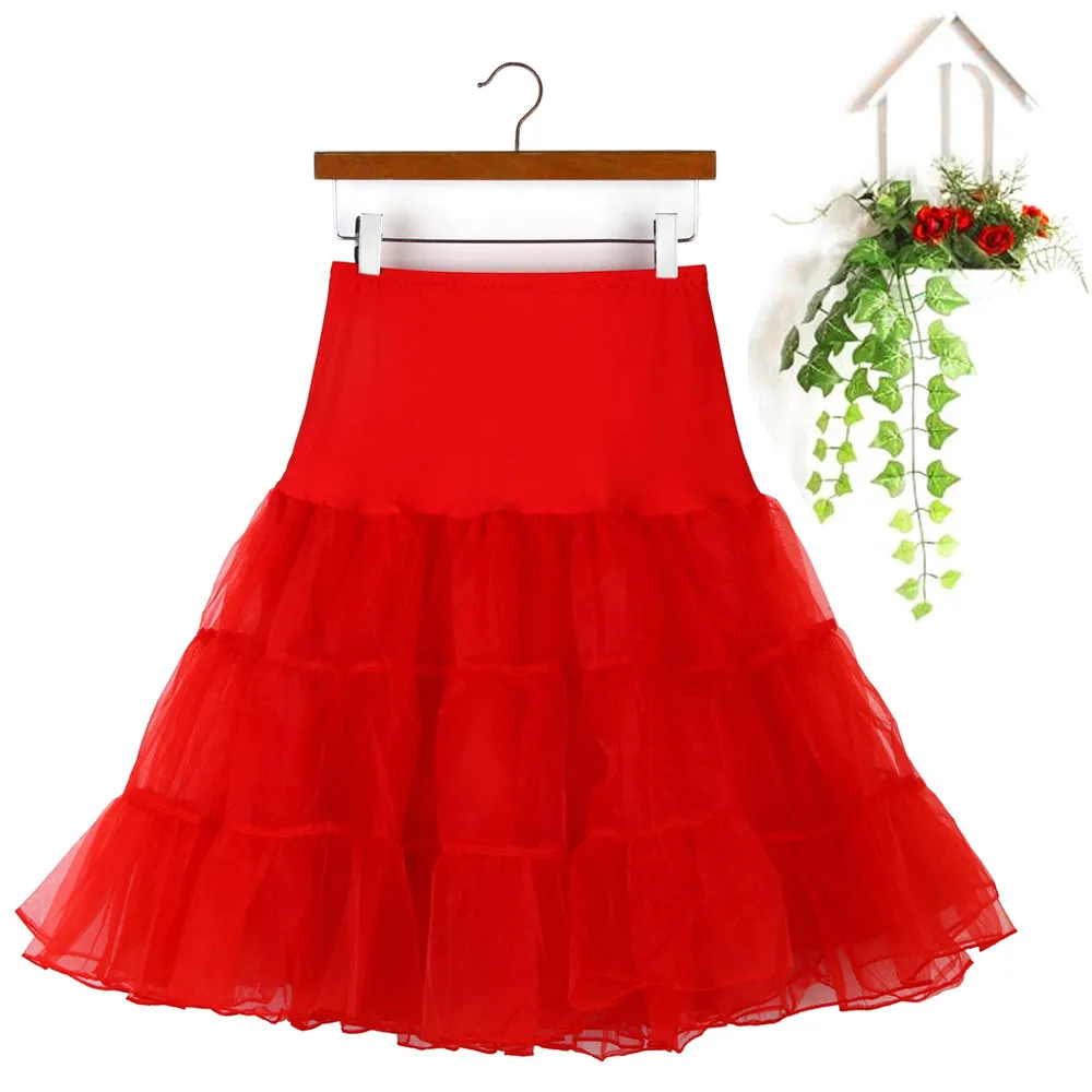 Cosplay Cute Multiple Colors Available Female Tutu Princess Skirt Tulle Skirt Petticoat Underskirt Versatile Women Party Puffy S