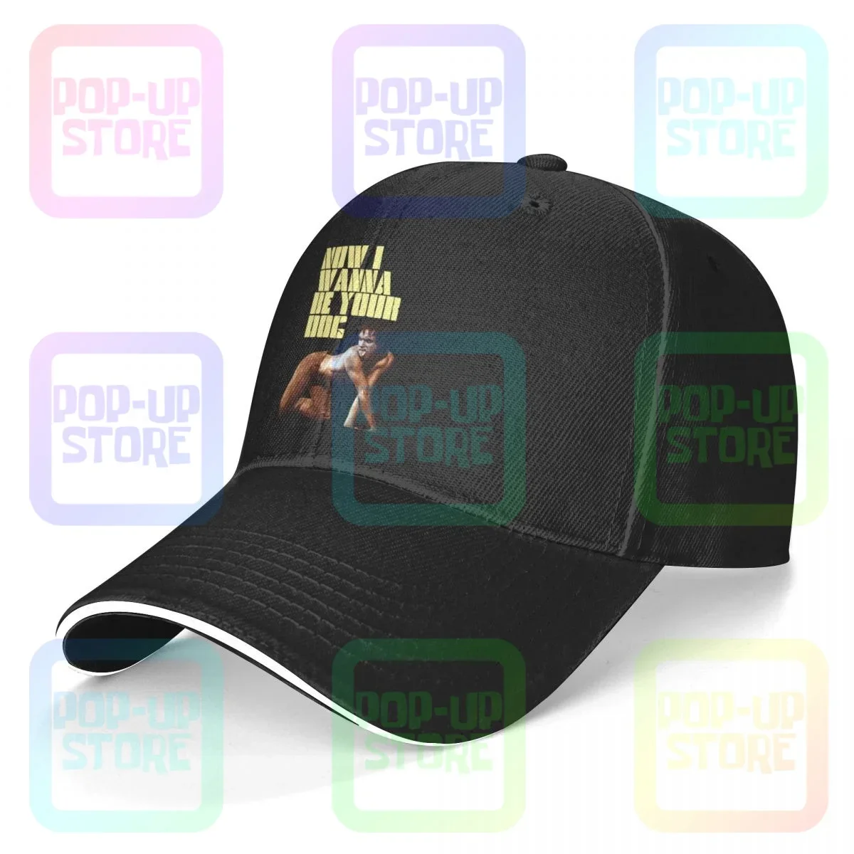 Iggy Pop & The Stooges Now I Wanna Be Your Dog Rock Band Sandwich Cap Baseball Cap Trucker Hat Casual