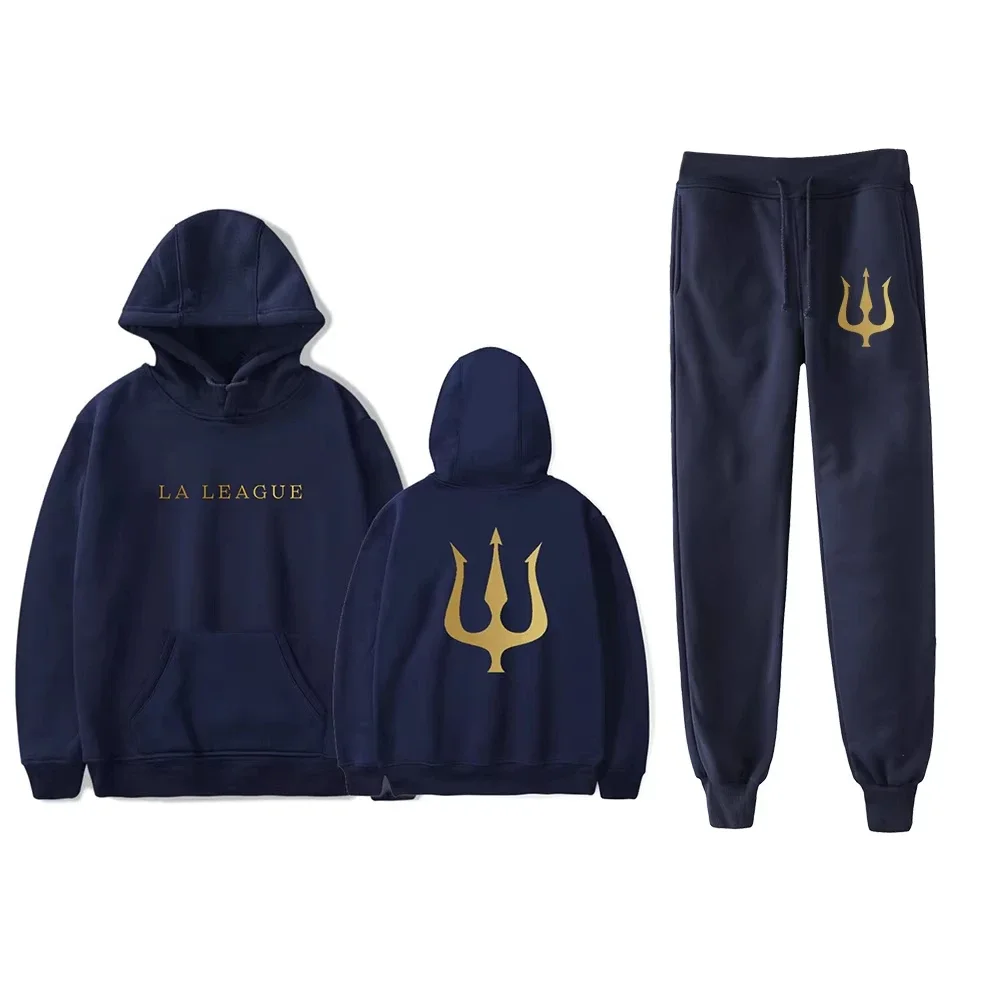 2025 Werenoi Unisex Fall Suit Harajuku Hoodies Jogger Pants 2 Piece Sets Hip Hop Sweatsuit Men Womens Streetwear Sweatpant Sets