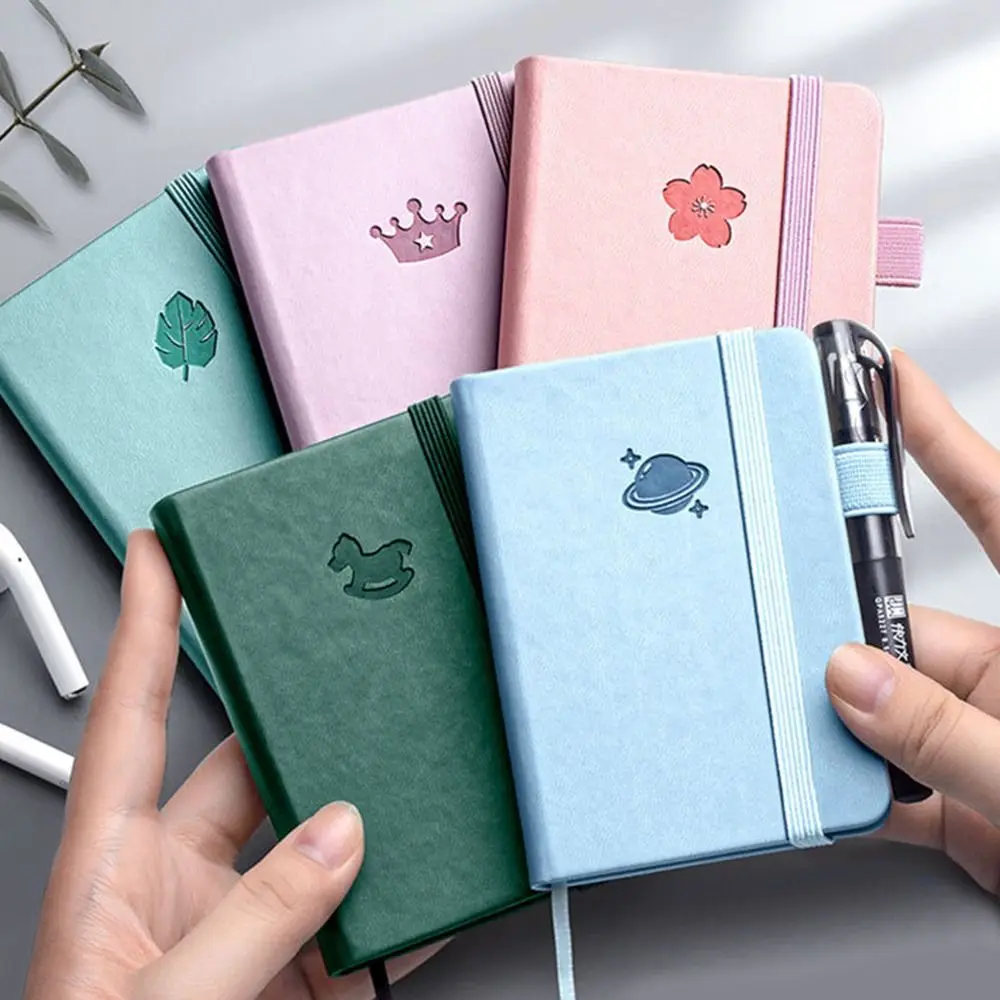 

Portable Memo Diary Planner A7 Mini Notebook Agenda Organizer Taking Notes Pocket Notepad Thickening Diary Notebook Stationery