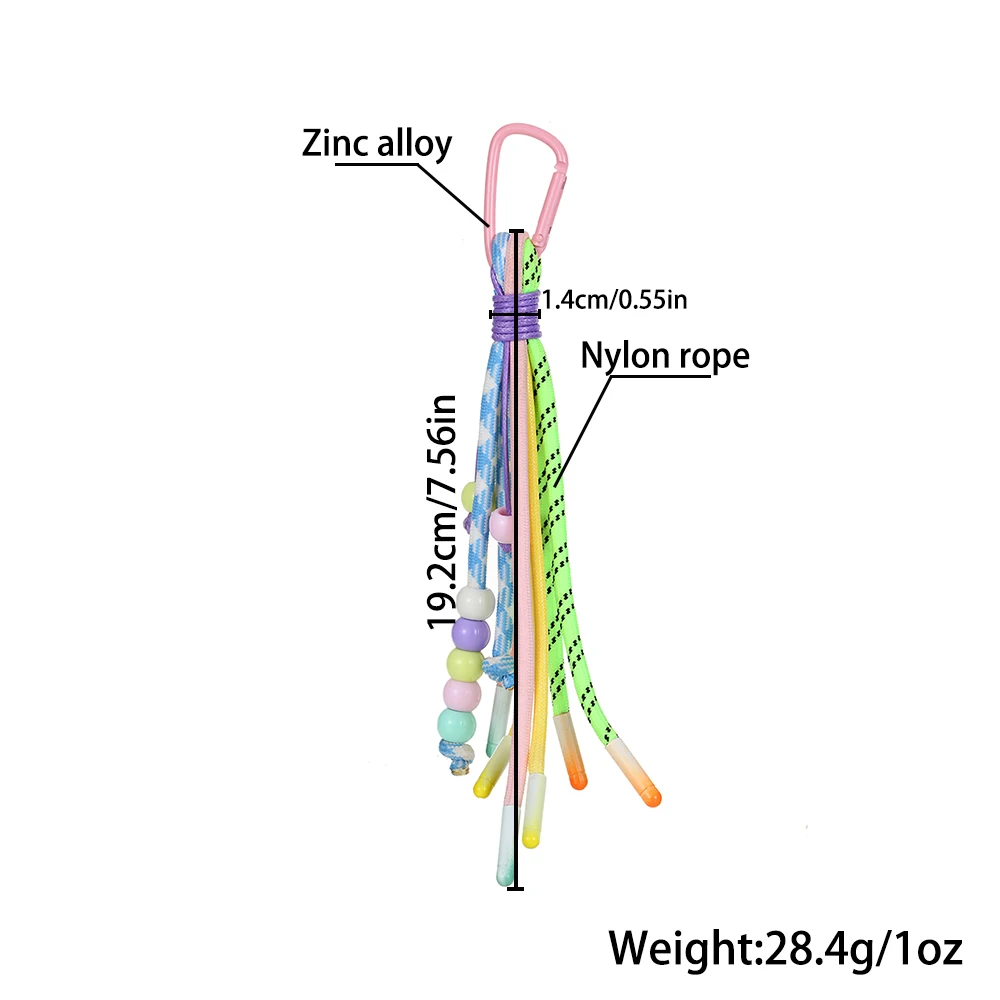 New Universal Braided Mobile Phone Lanyard Strap Cute Hanging Chain Loop Strap Patch Wristband Phone Detachable