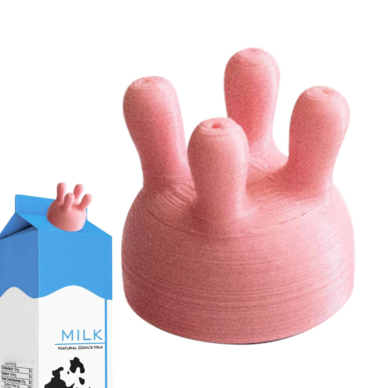1pc Pouring Milk Bottle Cap Milk Carton Cap Cute Cartoon Milk Diverter Dust-proof Leak-proof Milk Pour Spout Covers For Kids