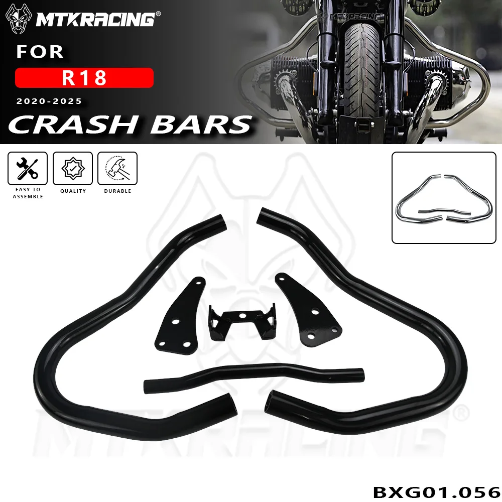 

Для BMW R18 2020-2025 мотоцикла передняя защита двигателя шоссе аварийные дуги бар бампер трюковая клетка аксессуары