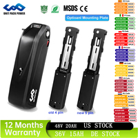 Hailong Electric Bicycle Batteria Pack 36v15ah Downtube 48V20AH 4pins 18650 Ebike Battery  for Bafang 250W 350W 500W 750W 1000W