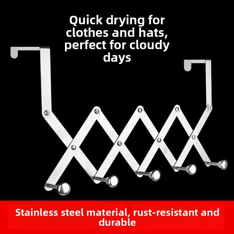 Retractable Old Style Clothes Drying Rack Multi-Functional Universal Heating Pipe Shelf Hook Holder Ironing Board Support