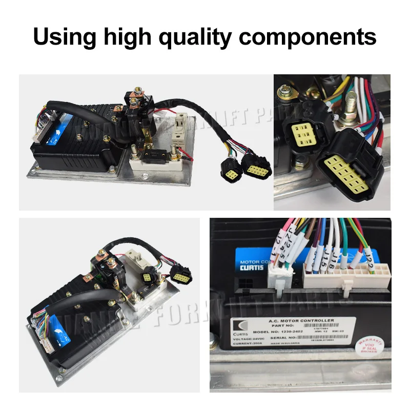 Contrôleur de moteur programmable Curtis 1230-2402 AC pour manipulateurs de matériaux électriques