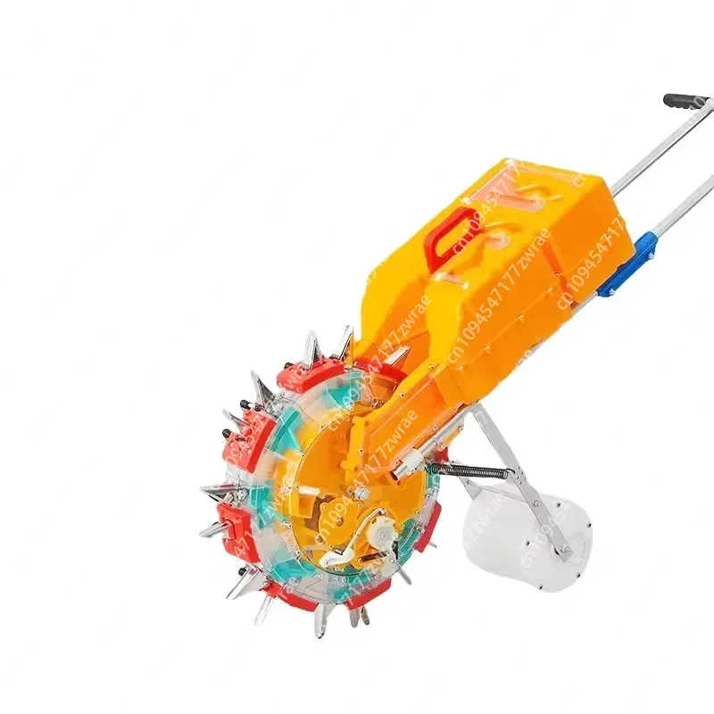 Hand Push Seeder Portable Seeder Bean Corn Planter Peanut Manual Seeder Planting and Fertilizing Machine Adjustable