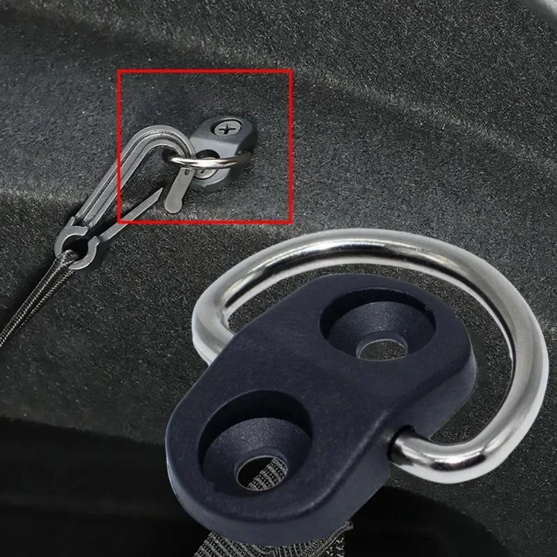 4Sets Net Floor Hook Accessories Rear Trunk Boot Cargo Floor Net Tie Down Hook Ring Loop Hanging Flat Screen Net Fixing Kit