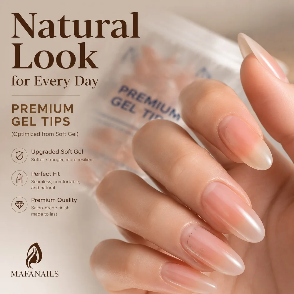 120 Stück Pure Nude Ombre French Tip Press-On-Nägel, Mandelförmig, Glanz-Gradient, künstliche Nägel, Großpackung, für den persönlichen Gebrauch und für Nagelstudios.