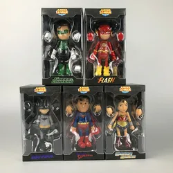 HEROCROSS DC Comics Justice League Superman Batman Wonder Woman Doll Gifts Toy Anime Action Figures Model Collect Ornaments