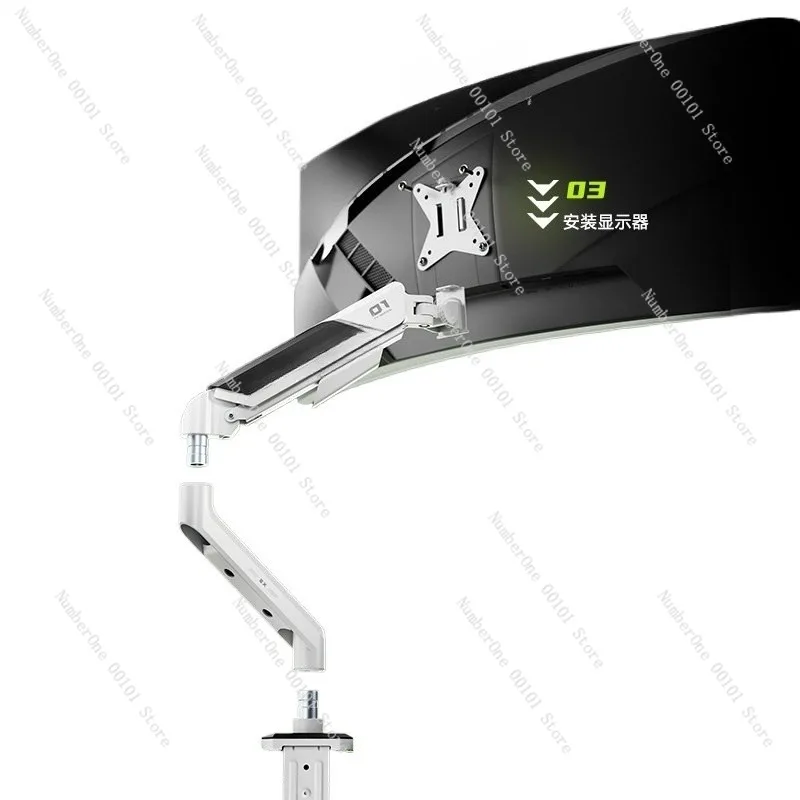 Monitor Stand TX01 Cantilever, Adjustable Desktop Display Arm for Gaming and Office Computers, Ergonomic Screen Base,Multi-angle