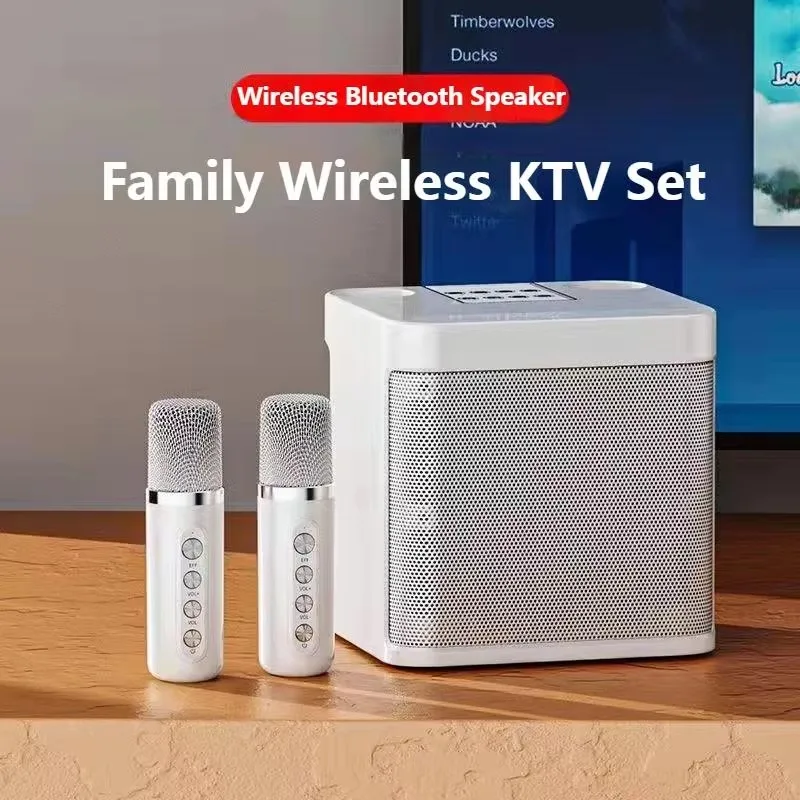 Wireless Karaoke Portable Bluetooth Speaker With Microphone 