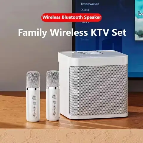 Wireless Karaoke Portable Bluetooth Speaker With Microphone Machine Sound Box Music Column Blootooth Audio Coluna Caixa De Som