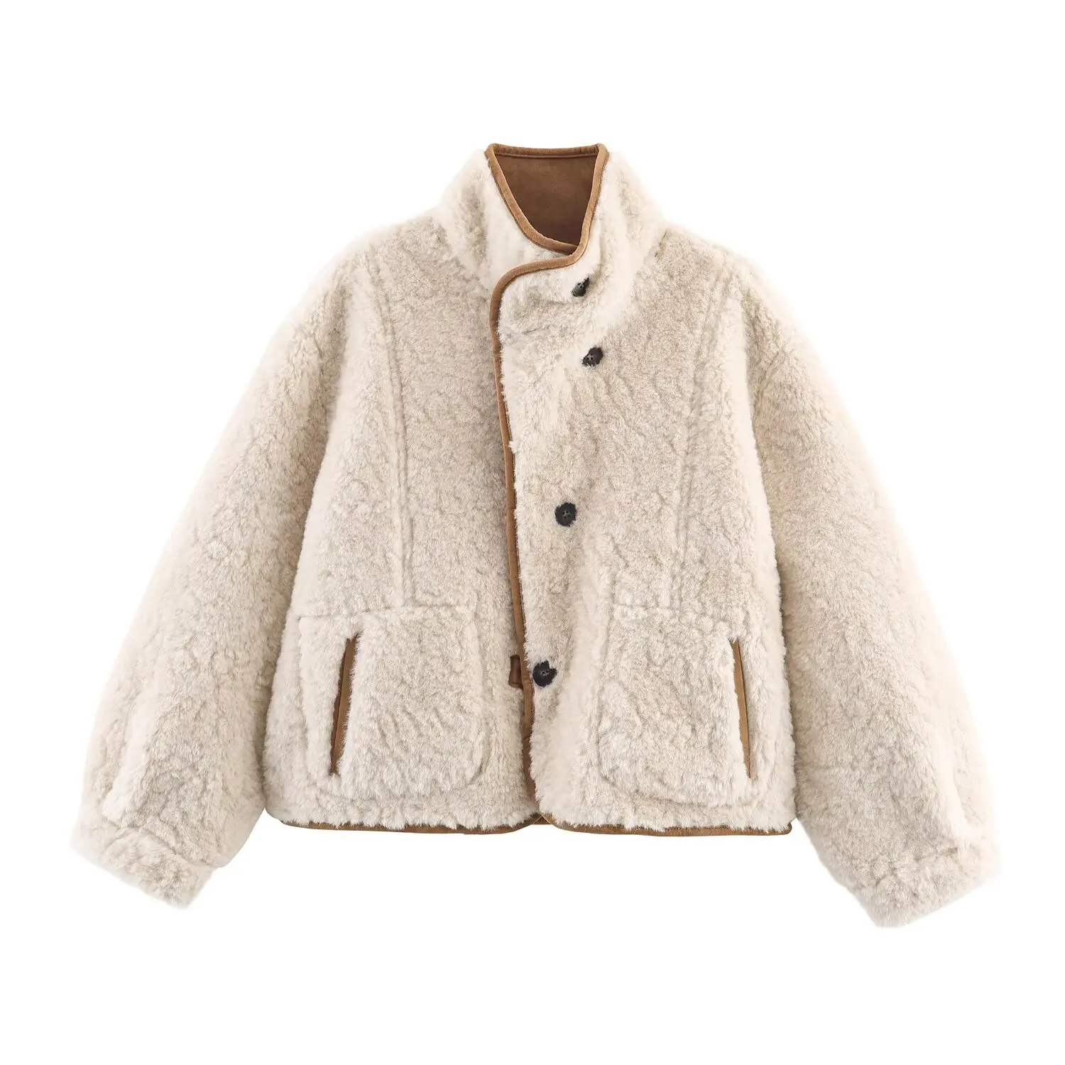 

2025 New Fall/Winter Reversible Jacket Double-Sided Reversible Jacket Reversible Jacket One-Piece Jacket Warm Jacket