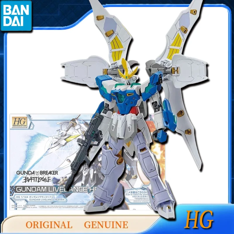 

Bandai Original Genuine HG 1/144 GUNDAM LIVELANCE HEAVEN Anime Action Figures Toys for Kids Gift Assembly Model Ornaments