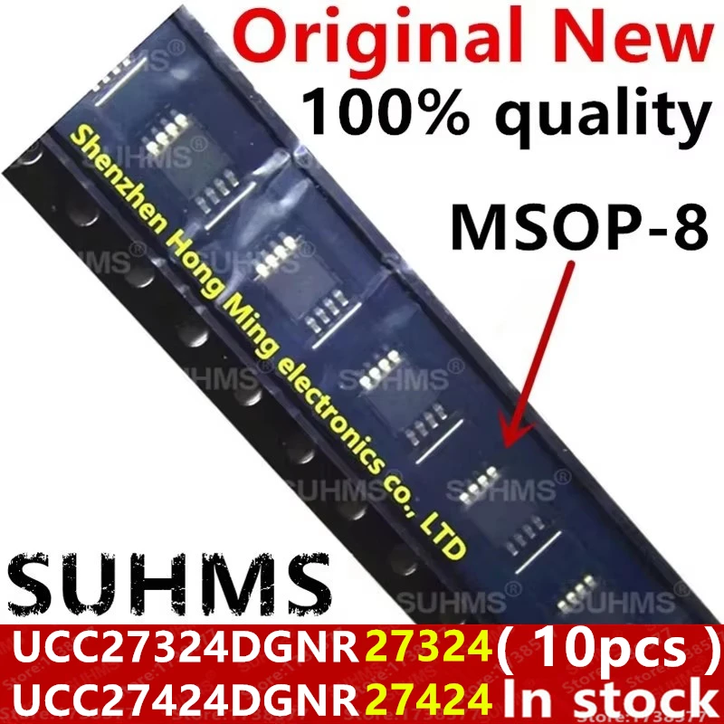 (10piece) 100% New UCC27324DGNR UCC27424DGNR UCC27324 UCC27424 27324 27424 msop-8