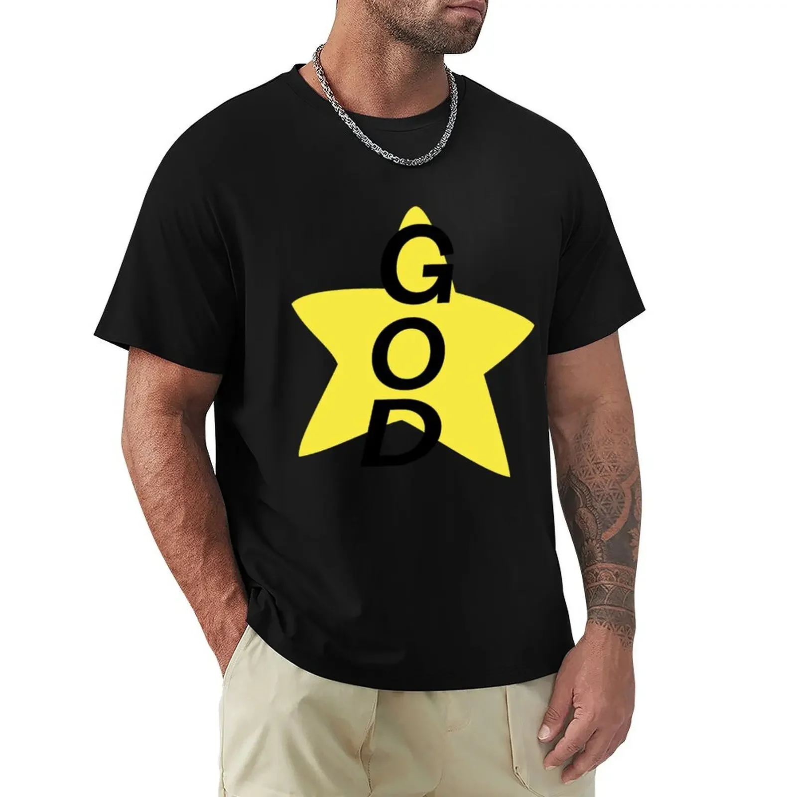 god T-Shirt plus size tops customs plain black t shirts men