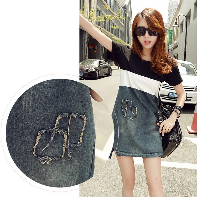 Vestido feminino da moda venda quente da temporada outono inverno cintura-emagrecimento versátil camada base camisa manga curta