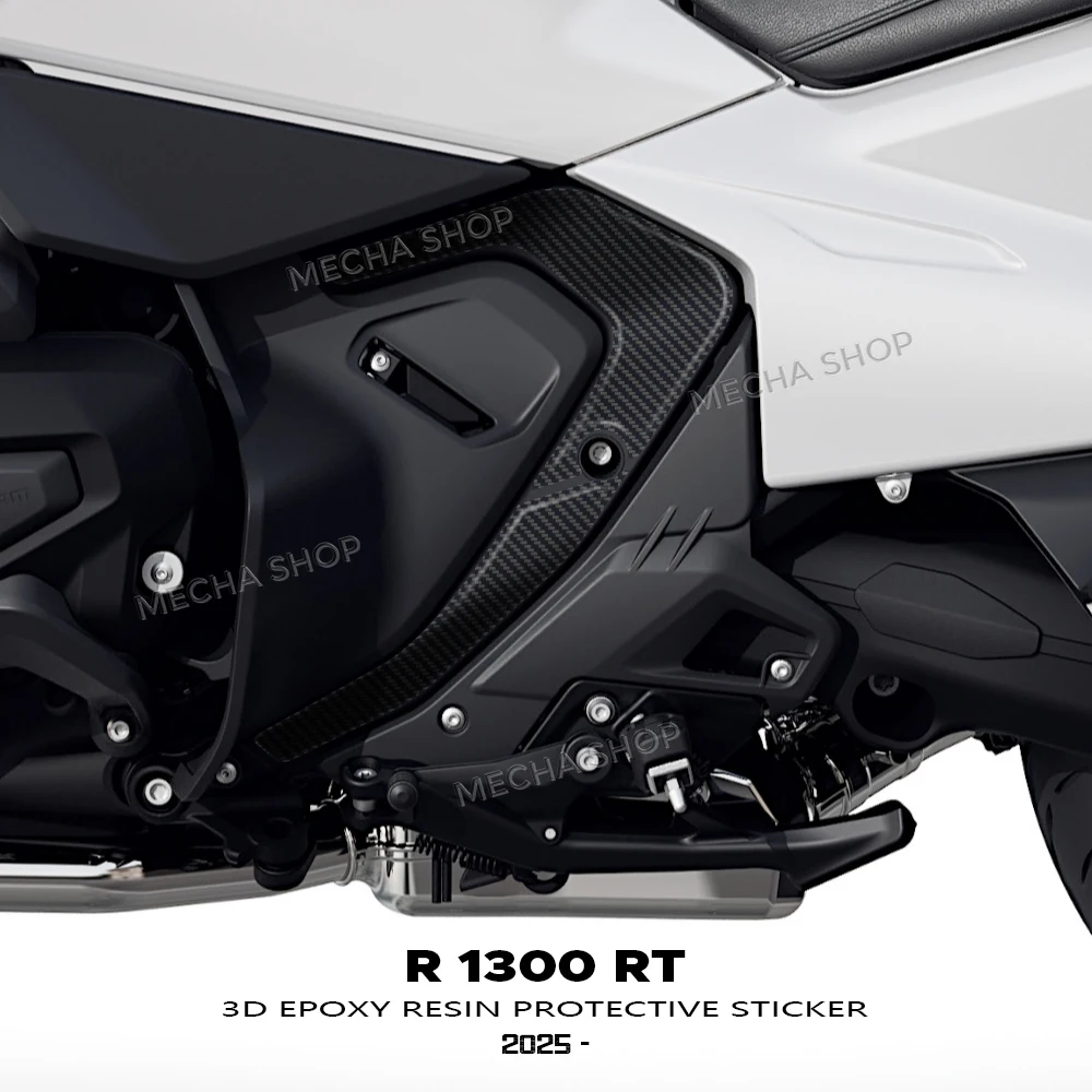 

3D Resin Sticker Frame Protection Sticker Waterproof Anti-scratch Decal for R 1300 RT R1300RT 2025 2026 Triple Black