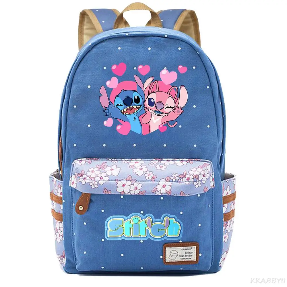 Disney Stitch Backpack Boys Girls School Bags For Teenagers Unisex School Laptop Mochilas Travel Casual Bags