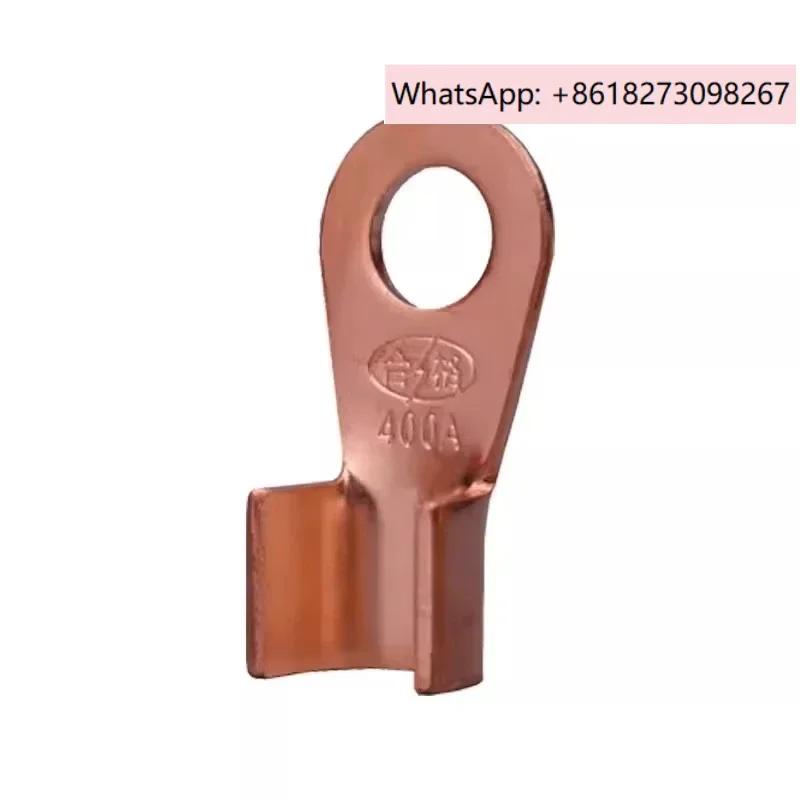 OT-400A Open Nose Wiring Nose Cop-per Connector Purple Cop-per Nose Pressure Wire Wiring Terminal Ear Factory Label Thin