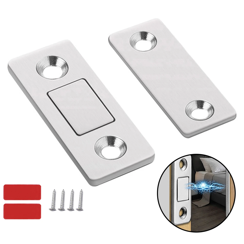 2pcs/Set Strong Door Closer Magnetic Door Catch Latch Door Magnet Furniture Home Improvement Hardware Accessories