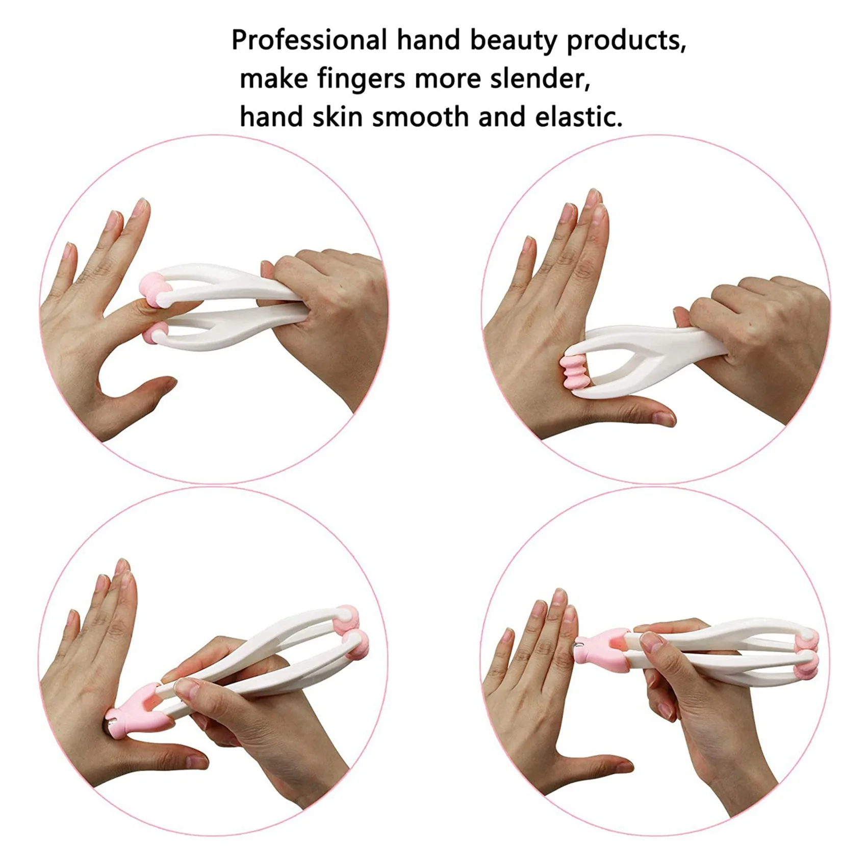 HIM-4X 2-In-1 Finger Massager For Arthritis Pain Relief ,Carpal Tunnel, Tingling, Stiffness, Fatigue-Pink