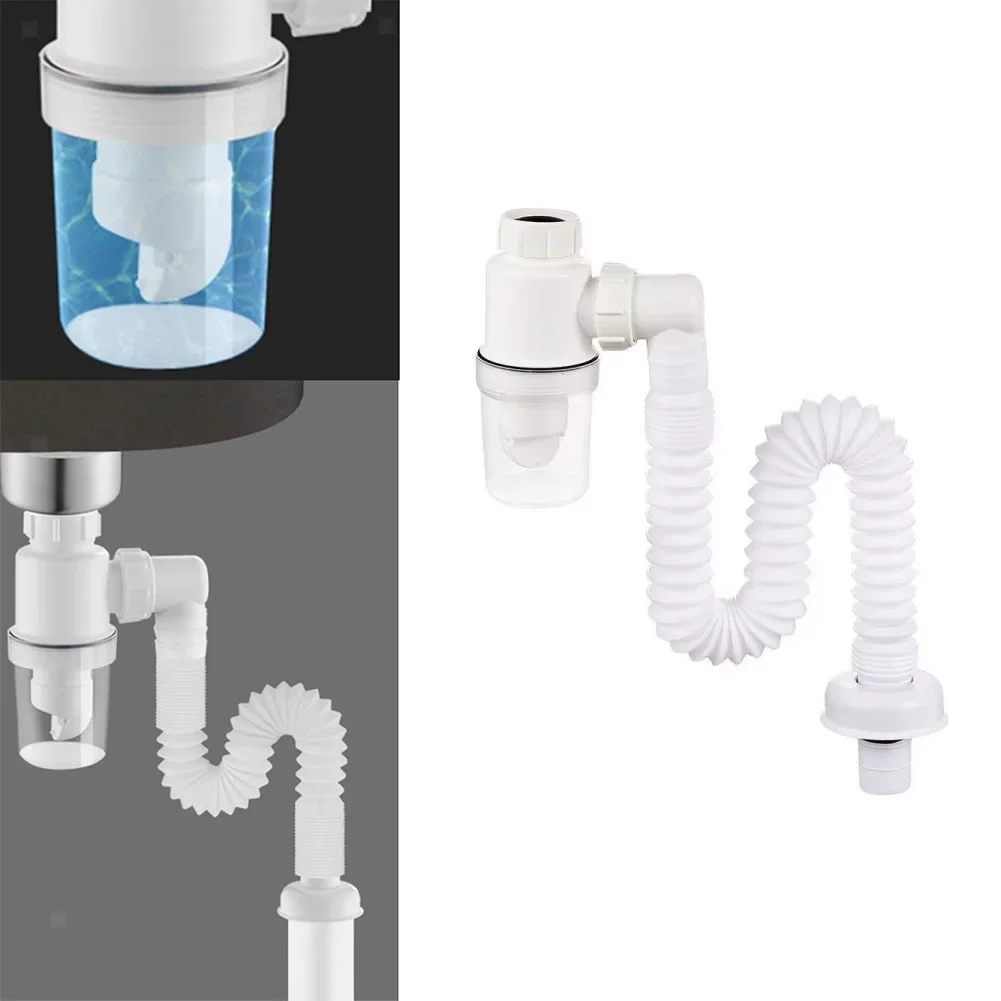 Sink Deodorant Launch Pipeline Kitchen Hose Strainer Drain Pipe For Hotels Apartments Homes Drainage Tool Accessories