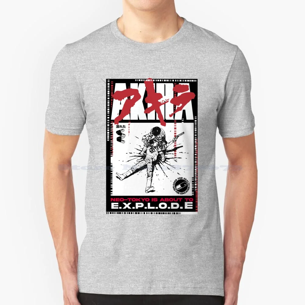 Akira Manga Neo Tokyo T Shirt 100% Cotton Tee Anime Akira Manga Kaneda Tetsuo Neo Tokyo Katsuhiro Otomo Japanese