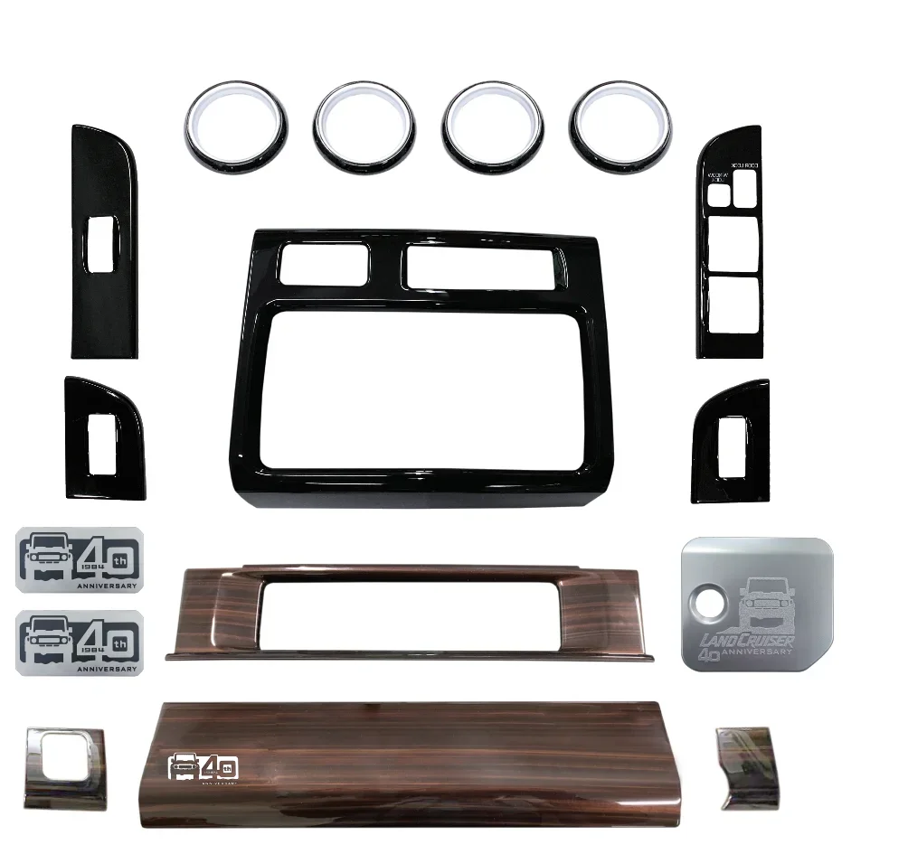 

NewLHD RHD 40th Anniversary Wooden InteriorKits Switch Penals Trim для Toyota Land Cruiser 70 7176 79, аксессуары 07-25, New Des