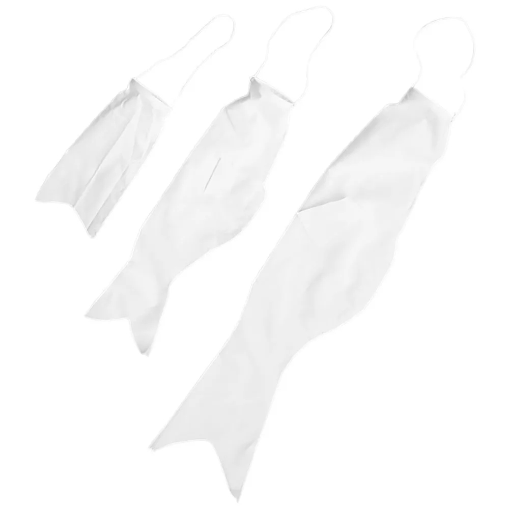 

3Pcs Japanese DIY Carp Windsock Blank Koinobori Flag for Outdoor Garden Decoration Craft Activity Set Blank Koinobori