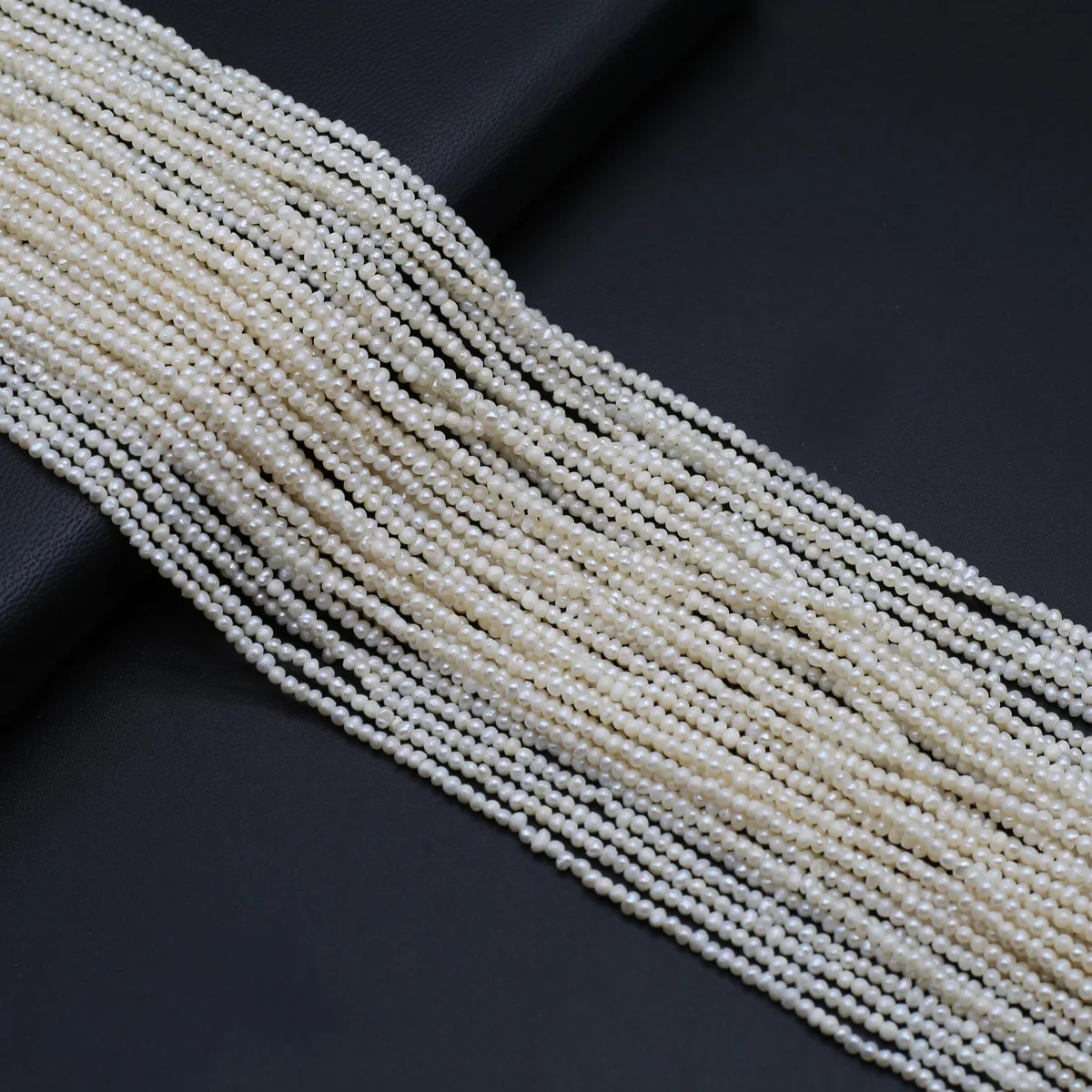 Natural Pearl Beads Irregular Small Cultured Freshwater Pearl Beaded for Jewelry Making Necklace Bracelet 1.8-2mm