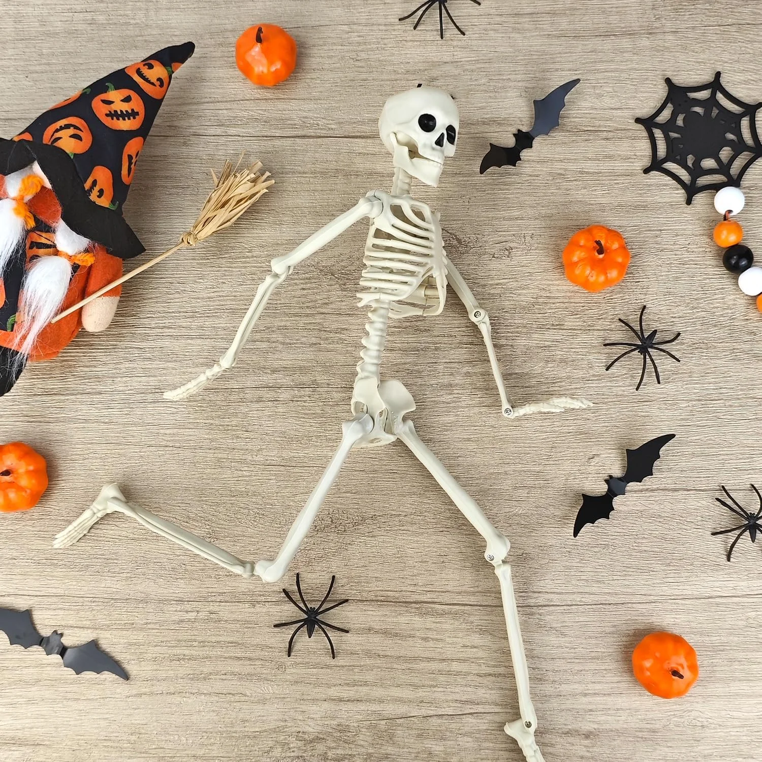 Halloween Menschliches Skelett 40CM-90CM Bewegliches Skelett Menschliches Skelett Halloween Horror Dekorationen Spukhaus Horror Requisiten – Detail 2