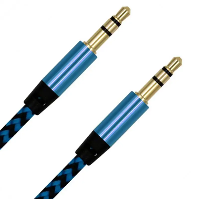 3.5mm to 3.5mm jack Mini Round type Car Aux audio Cable Extended Audio Auxiliary Cable for iPhone MP3 / MP4 Headphone Speaker