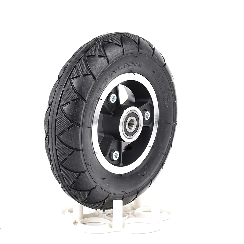 Trolley Caster No Need Inflate Solid Tire with Alloy Hub 8