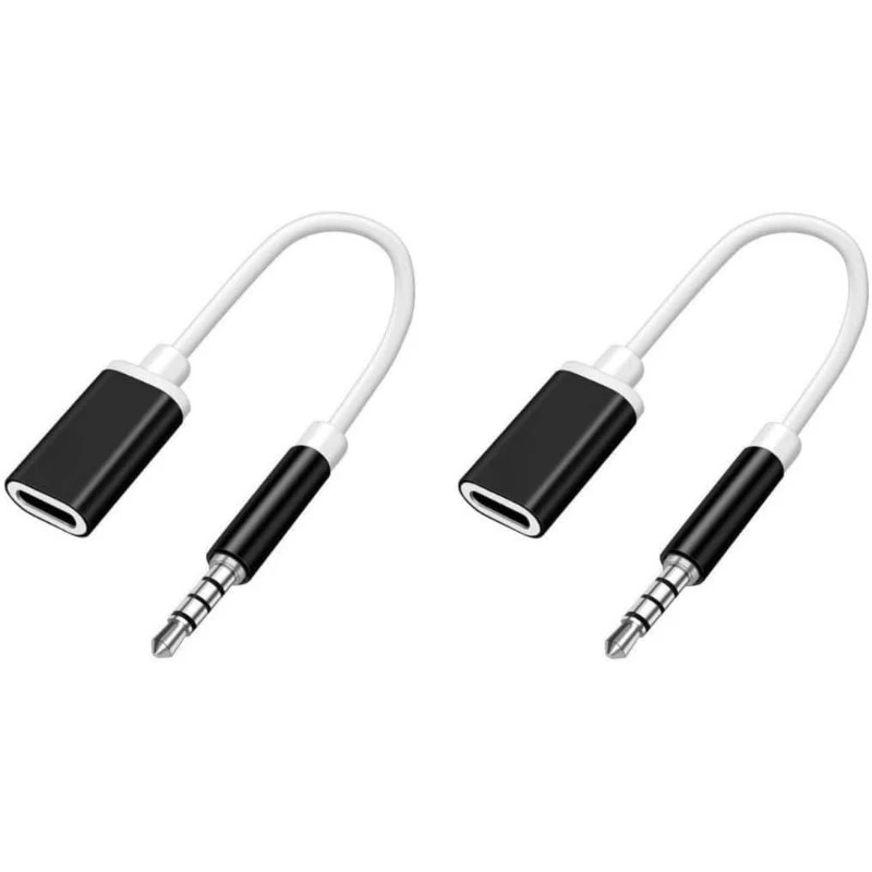 

New! For Type C To 3.5mm Headphone Car Stereo Cord Headphone Aux Cable Converter Type-C Converter Earphone Adapter