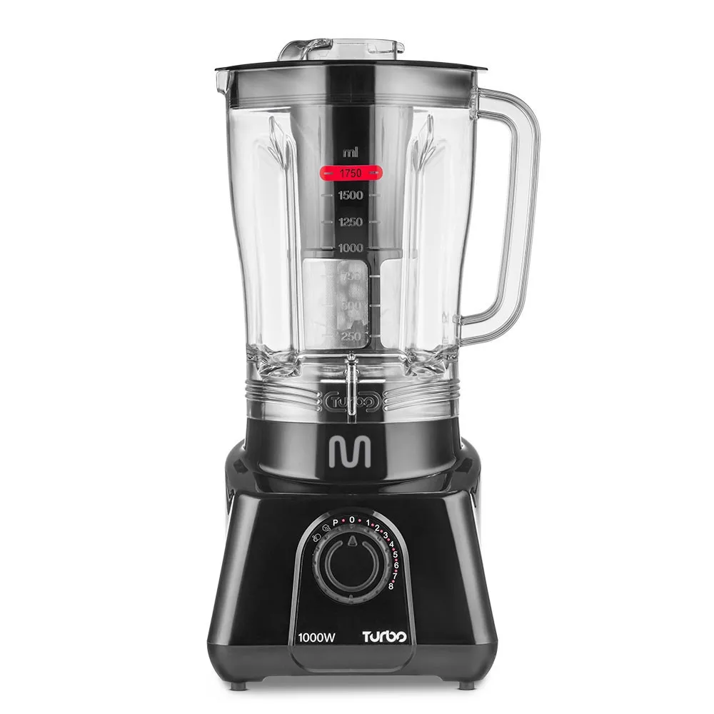 Turbo Blender 2.6L 8 Speeds 1000W 127V Black Multi - LQ1001