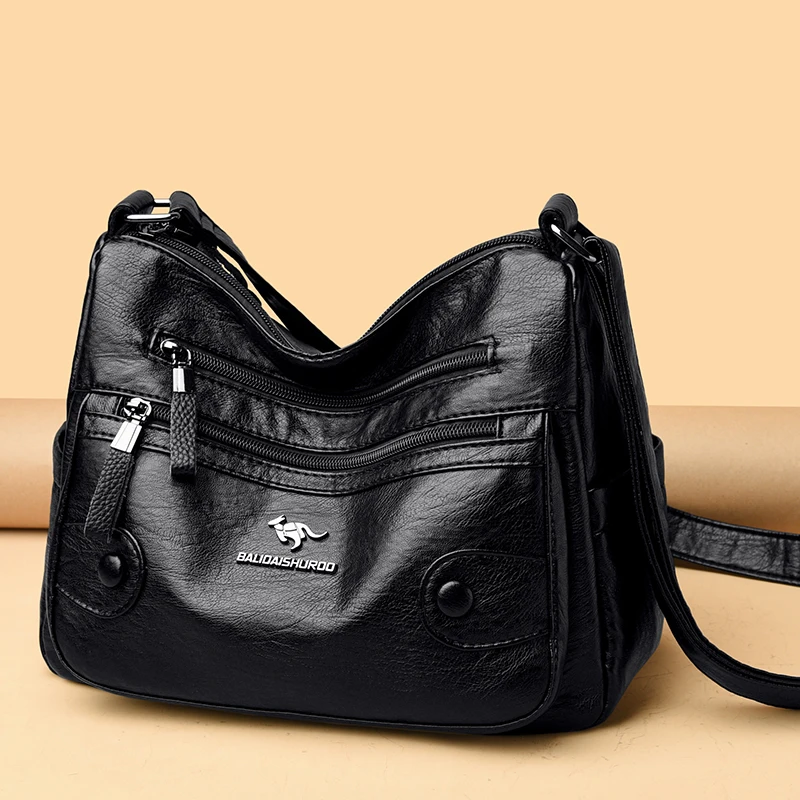 

New Large Capacity Women's PU Shoulder Bag Casual Female Crossbody Bags High Quality Ladies Designer Handbags Purse Travel Tote