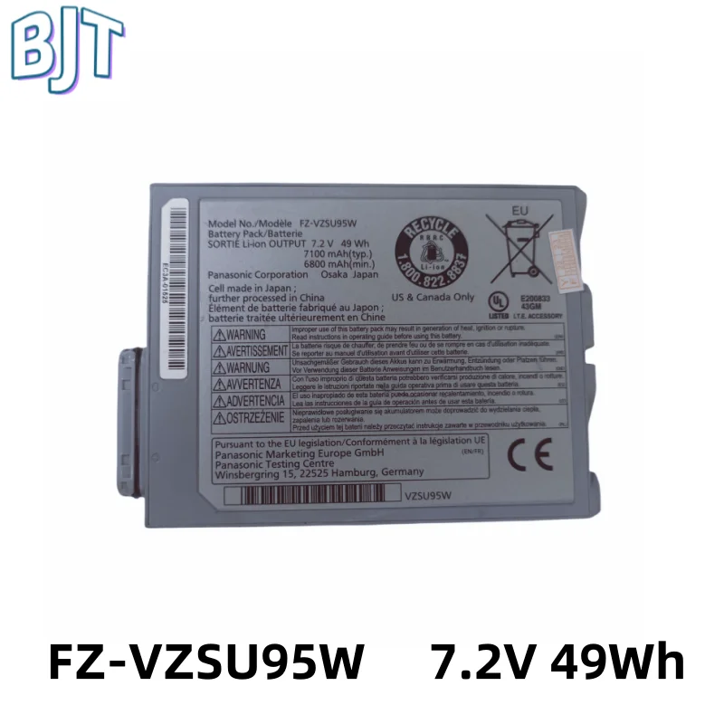 

New FZ-VZSU95W Laptop Battery 7.2V 49Wh 7100mAh for Panasonic Toughpad FZ-M1 FZ-B2 FZ-M1C FZ-B2 FZ-M1C FZ-VZSU94W