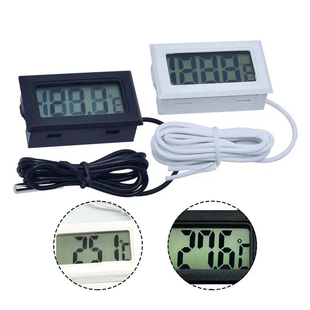 Accurate and consistent temperature detection with sensor in this digital thermometer for fish tanks refrigerators