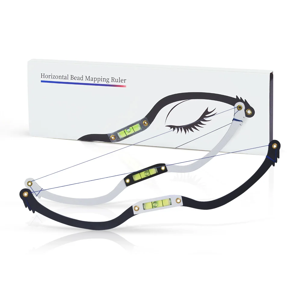 

Tattoo auxiliary drawing line ruler eyebrow horizontal ruler aluminum alloy tattoo ruler horizontal positioning ruler tattoo aux