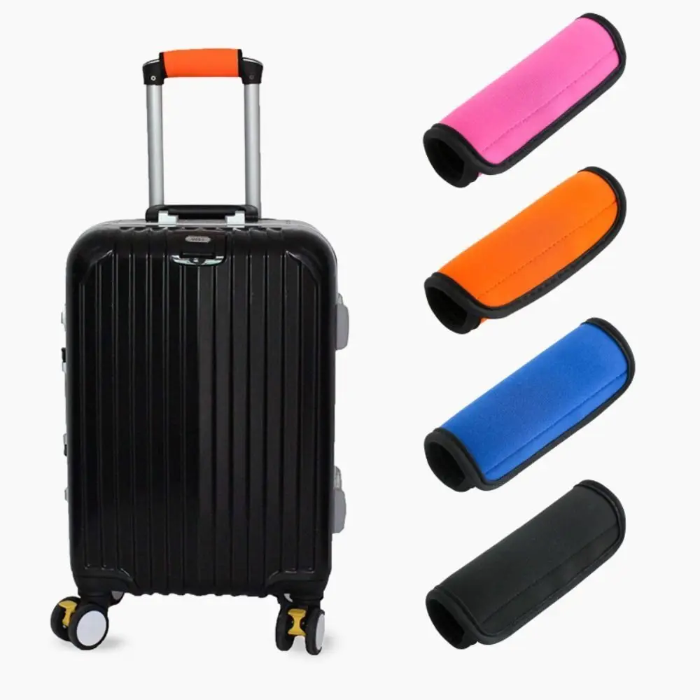 Neoprene Luggage Handle Wrap Handle Sleeve Soft Suitcase Bag Handle Identifier Solid Color Luggage Handle Cover Travel