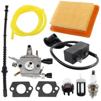 Carburetor For Stihl FS120 F 00 F 50 F 50R FS300 FS350 Trimmer Brushcutter Replacement Gasket Filter Ignition Coil Tool