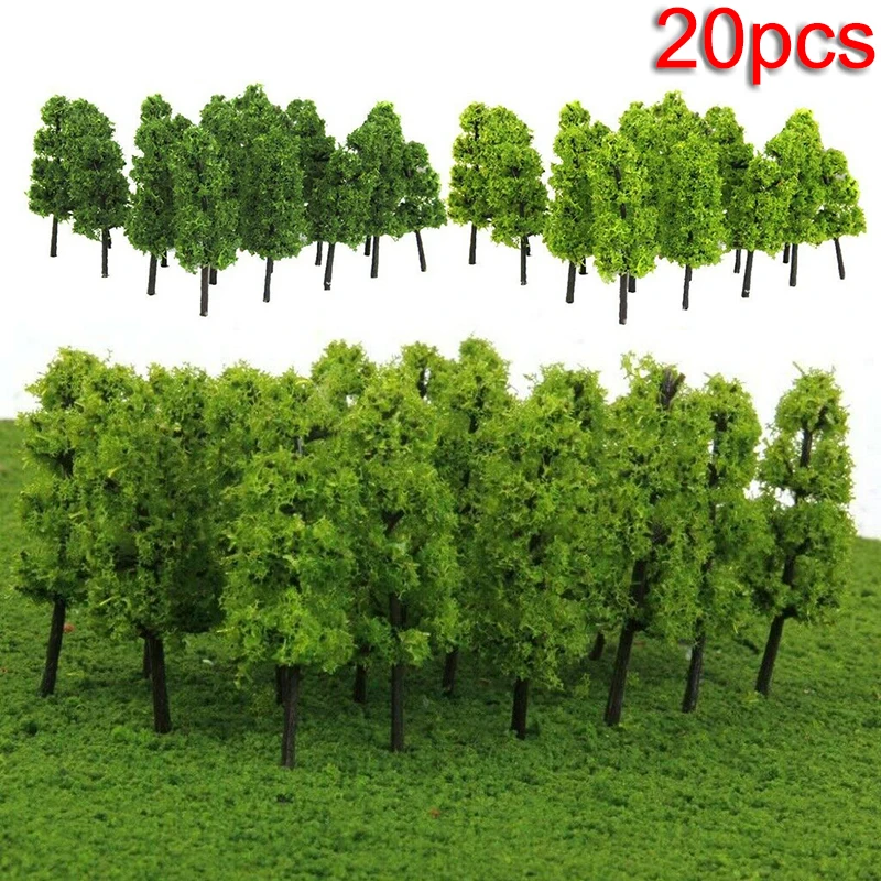 10/20/30pcs Fake Trees Artificial Miniature Tree Scenery Railroad Decoration Building Landscape Accessories DIY Diorama Garden