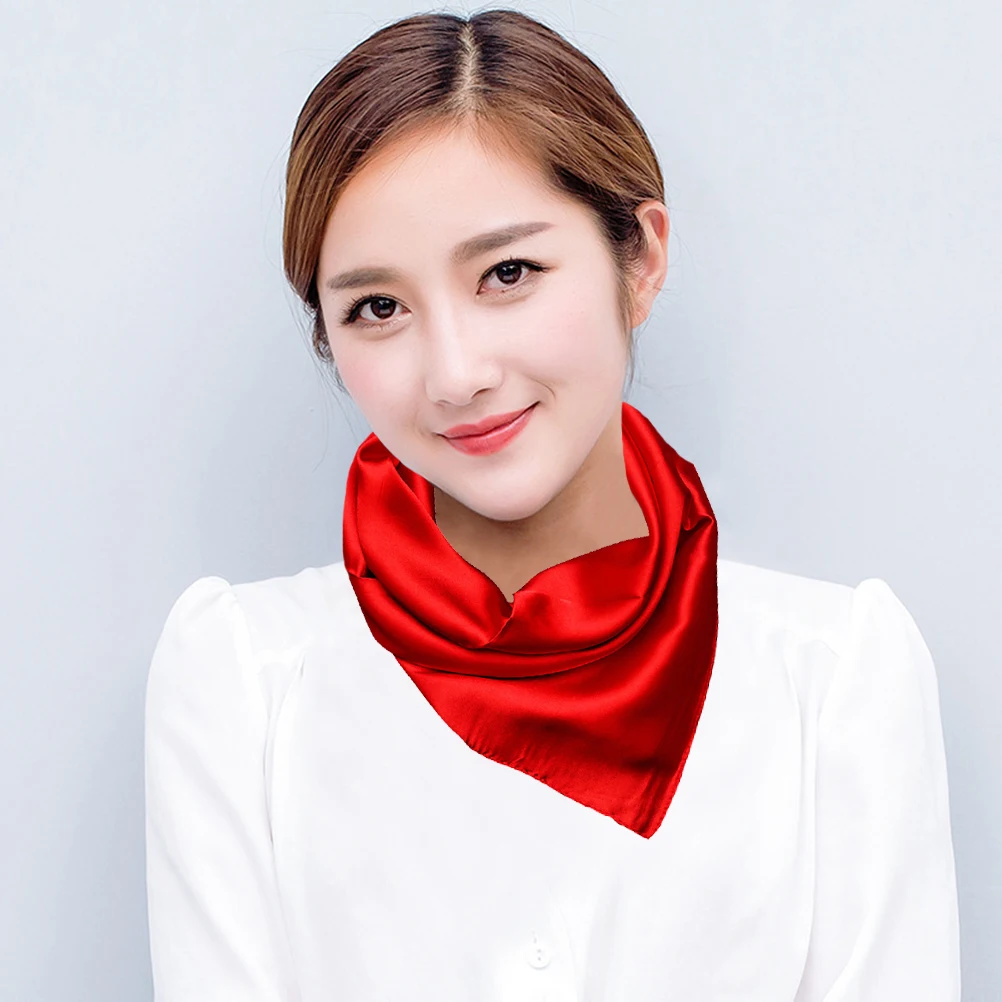 

Silk Scarf Women Red Shawls Cashmere Fashion Accessory Solid Color Women Elegant Professional Gift Comfortable Material Premium