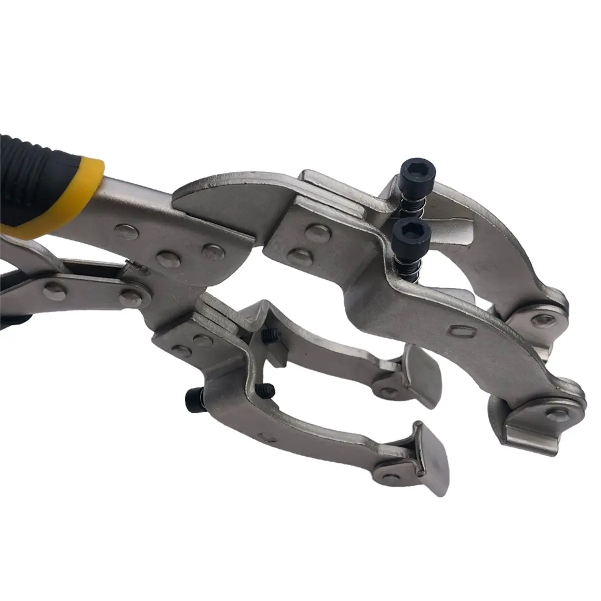 11-Inch Locking Welding Pipe Plier Clamp for Round Tube Woodworking 1-Pack